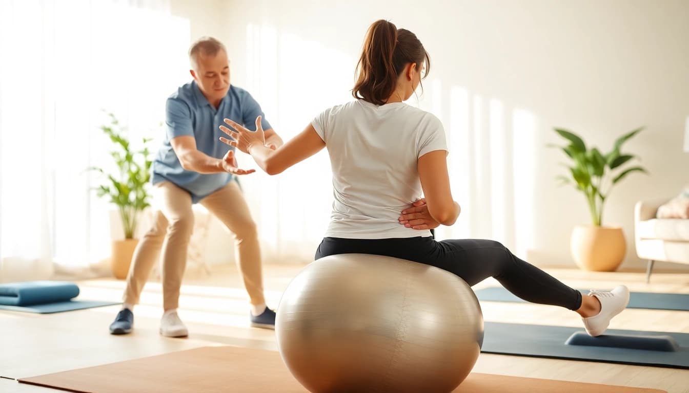 Engaging session for back pain relief showcasing therapy techniques and patient interaction.