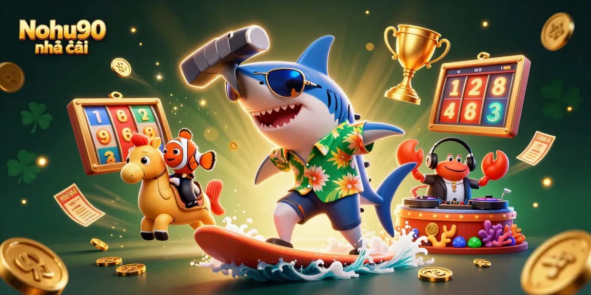 Join the adventure at Nohu90 nhà cái, surfing on golden coins and hitting the jackpot!