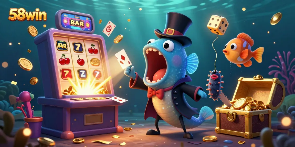 Experience thrilling gaming at 58win with a magical underwater adventure featuring vibrant casino elements.