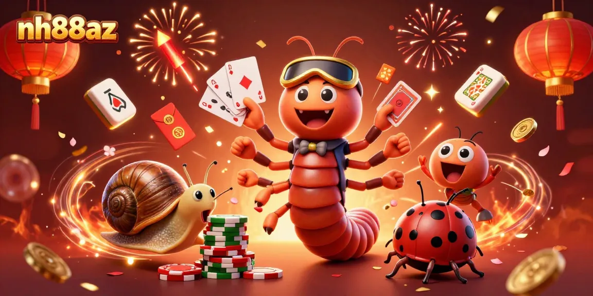 Experience thrilling gameplay at nh88az with an exciting 3D casino scene filled with vibrant characters.