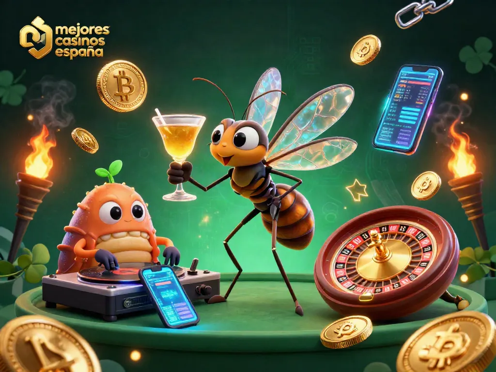 Los mejores casinos España presentan un emocionante ambiente de juego con un mosquito y un DJ prehistórico.