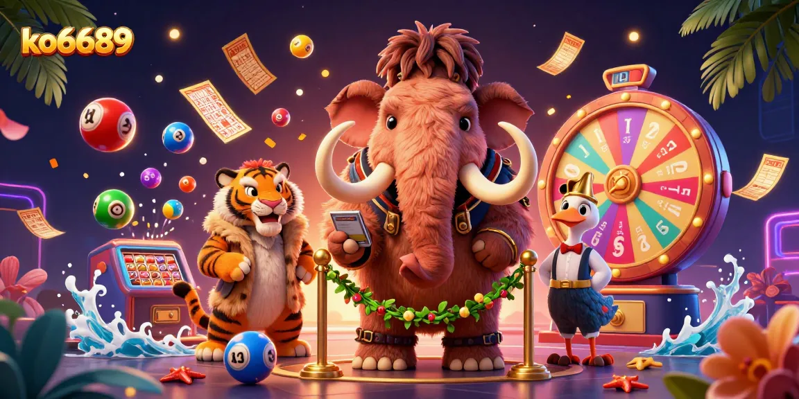 Experience the vibrant excitement of ko6689 with dynamic animated characters and casino elements.