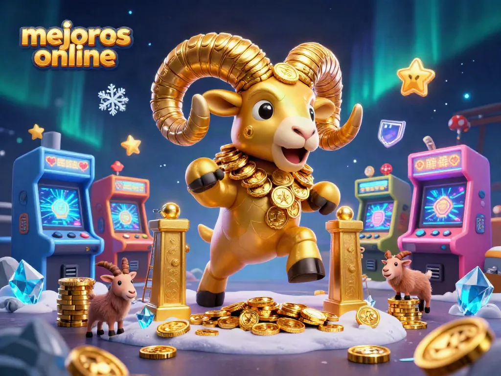 Disfruta de los mejores casinos online con emocionantes tragamonedas y jackpots en esta vibrante ilustración 3D.
