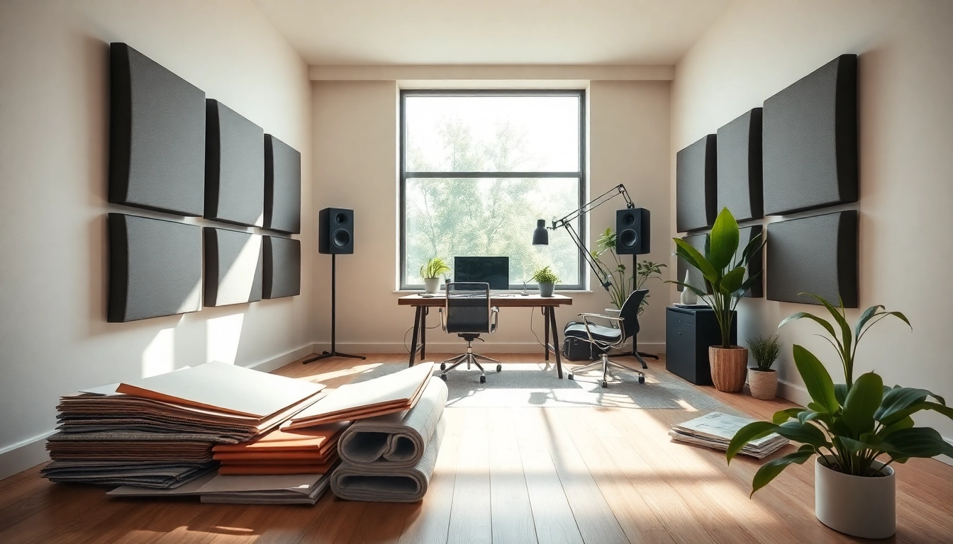 Enhance your soundproofing techniques with an inviting, modern workspace that showcases effective designs.