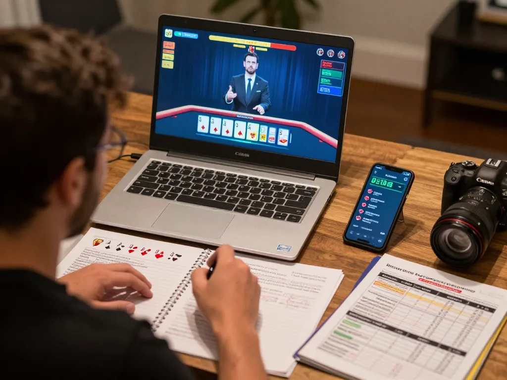 Engaging online blackjack session on SC88 showcasing live dealer interface, player focused on strategy.
