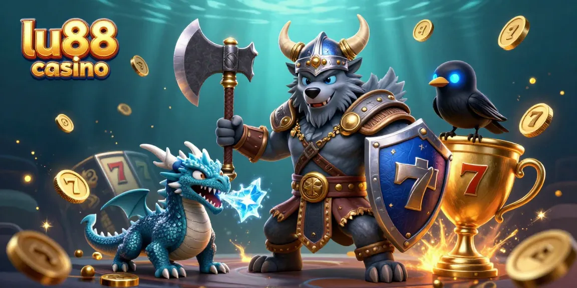 Experience the excitement of lu88 casino with a vibrant 3D scene featuring captivating characters and dynamic game elements.