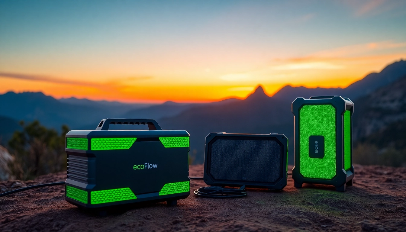 Utilizing EcoFlow portable power stations in a tranquil outdoor setting.