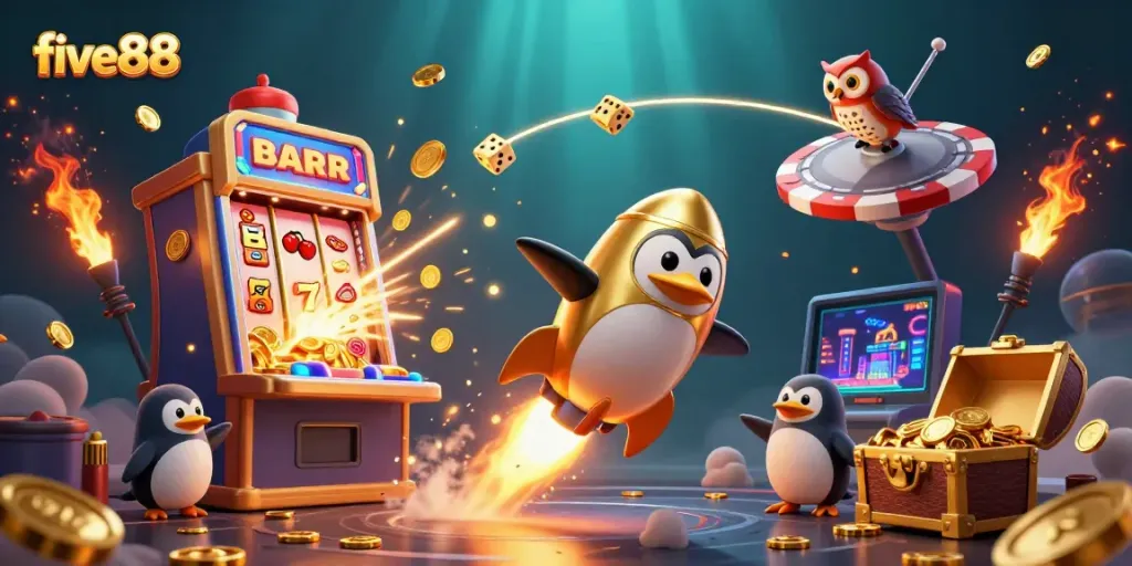 Spin mesmerizing slots and collect jackpots with five88 online casino adventure.