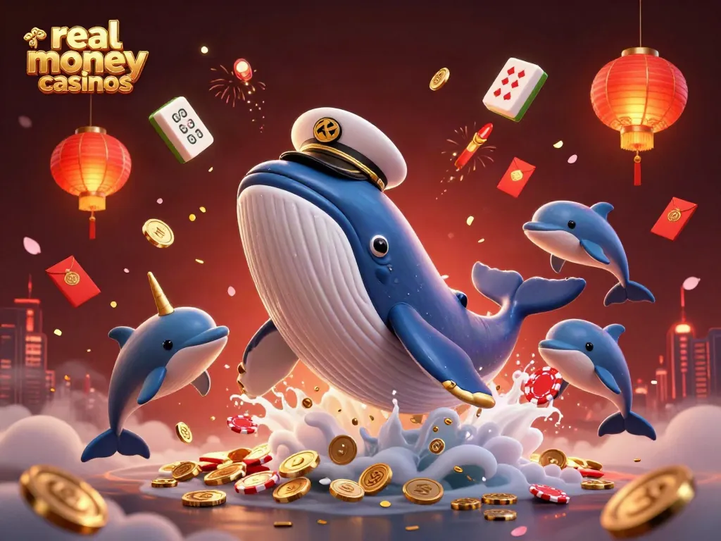 Experience the thrill of real money casinos with dynamic characters and vibrant casino elements.