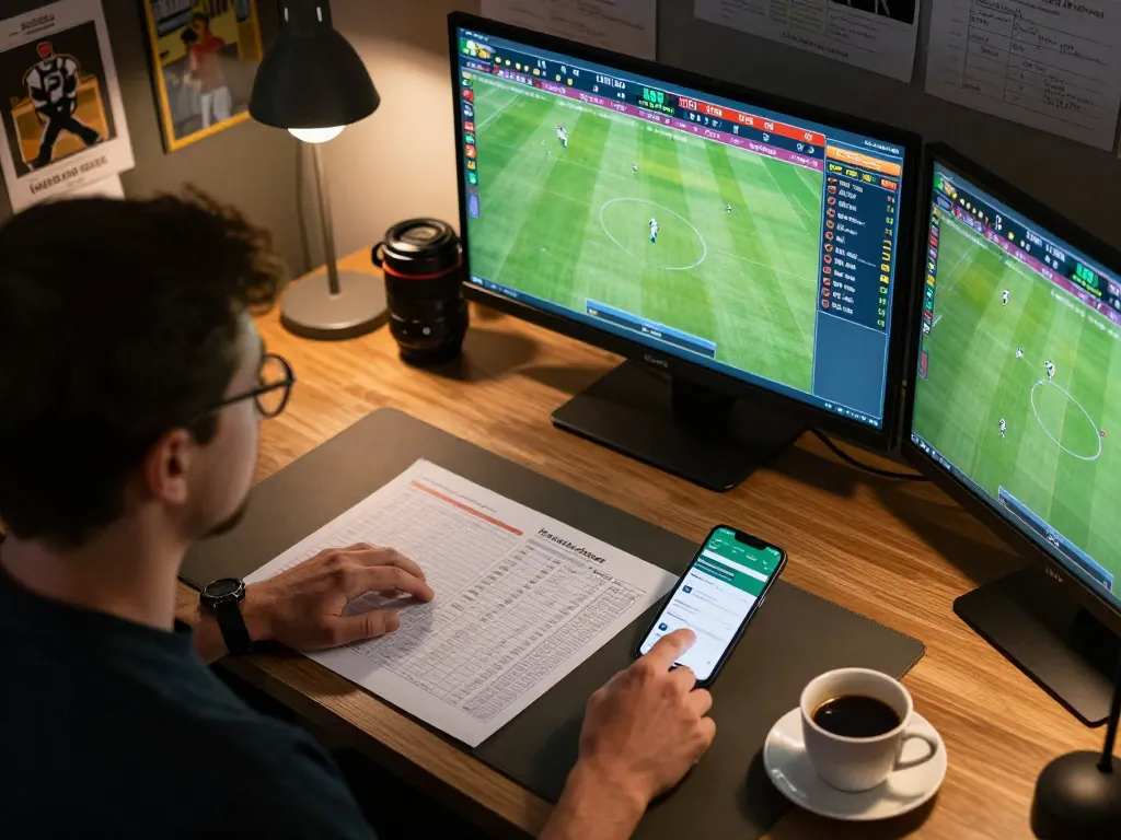 Live sports betting session showcasing real-time kết quả bóng đá updates and strategic insights.