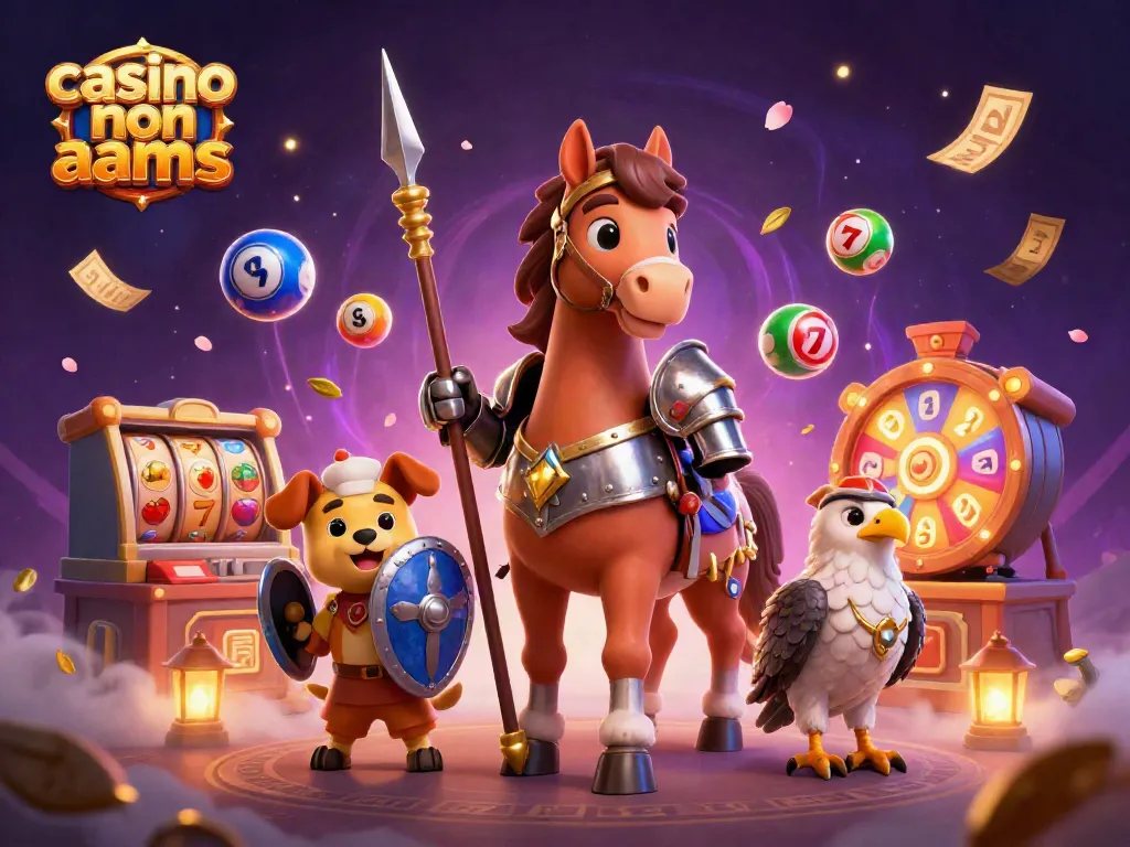 Vivi l'emozione dei casino non aams con giochi avvincenti in un'illustrazione dinamica.