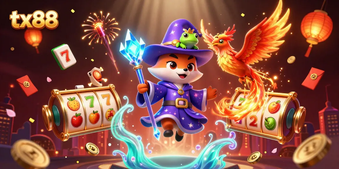 Experience the magic of tx88 through vibrant, visually rich 3D illustrations of thrilling casino games.