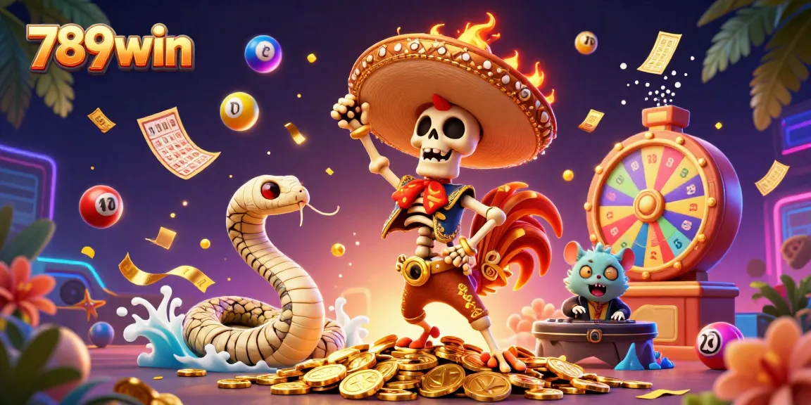 Experience the thrill of 789win with vibrant scenes of victory and celebration in dynamic 3D illustration.