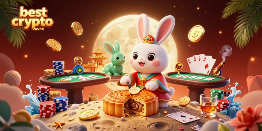 Experience the excitement of the best crypto casino featuring vibrant characters and gaming elements in a dynamic scene.