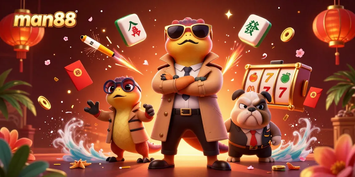Experience thrilling gaming at man88, where raptors and luck combine in a vibrant casino scene.