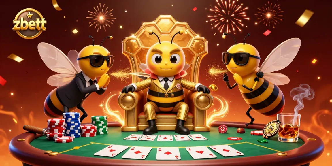 Join the bumblebee mob boss in zbett's rich, energetic poker scene with vibrant casino details.