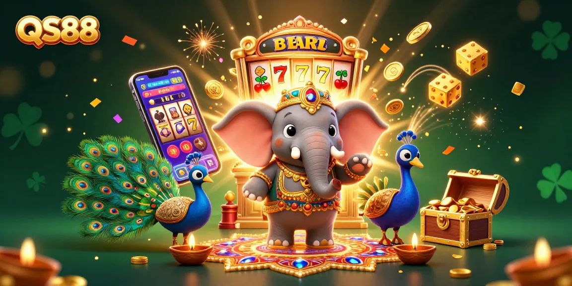Experience thrilling gameplay and excitement with QS88 slots featuring a dynamic jackpot scene.