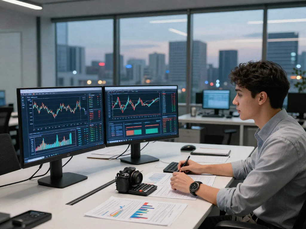 Analyzing debet statistics in a modern finance office with professionals collaborating.