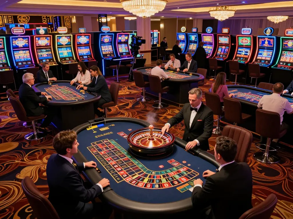 Engaging scene at a casino where players enthusiastically place bets Tại đây, highlighting excitement and strategic gameplay.