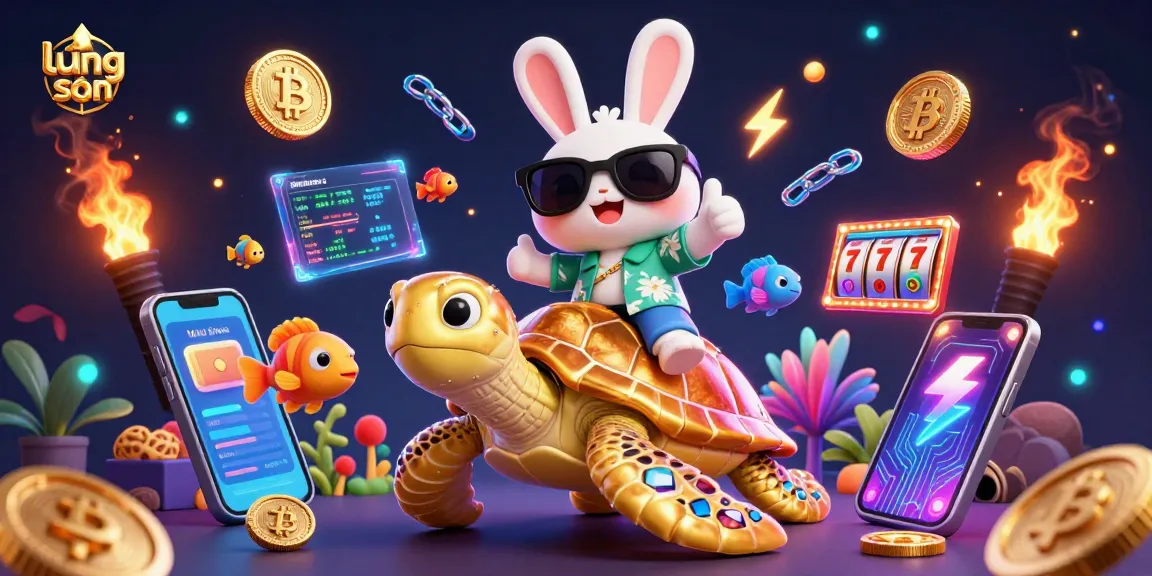 Experience thrilling slots and dynamic gameplay with lương sơn in this colorful gambling illustration.