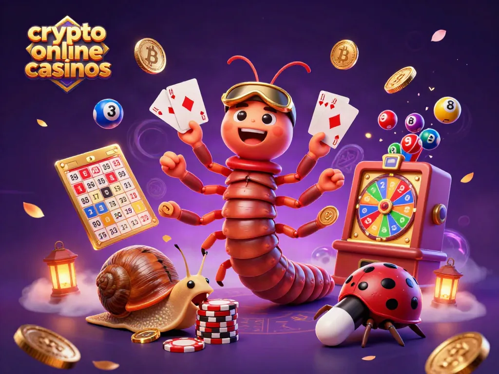 Experience excitement at crypto online casinos with lively characters and vibrant colors.