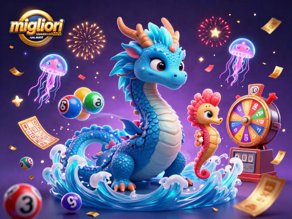 Giocando nei migliori casino online non AAMS, il drago d'acqua e il cavaliere si divertono tra palloni e biglietti d'oro.
