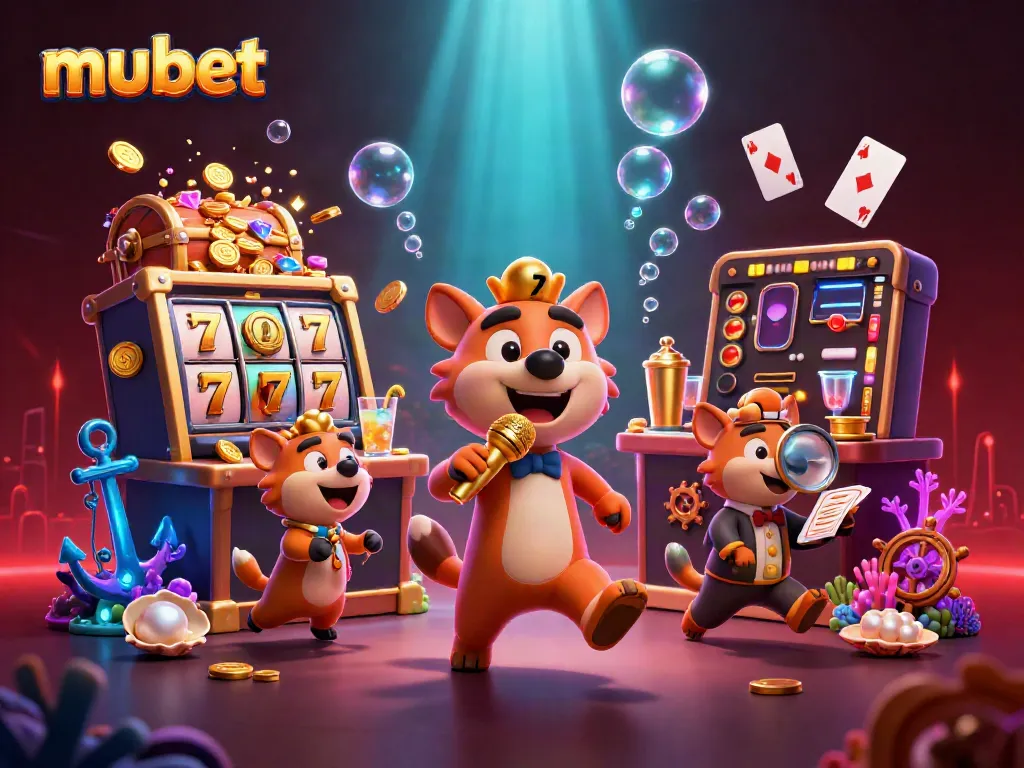 Experience the vibrant humor of mubet with animated hyenas in a lively casino club setting.