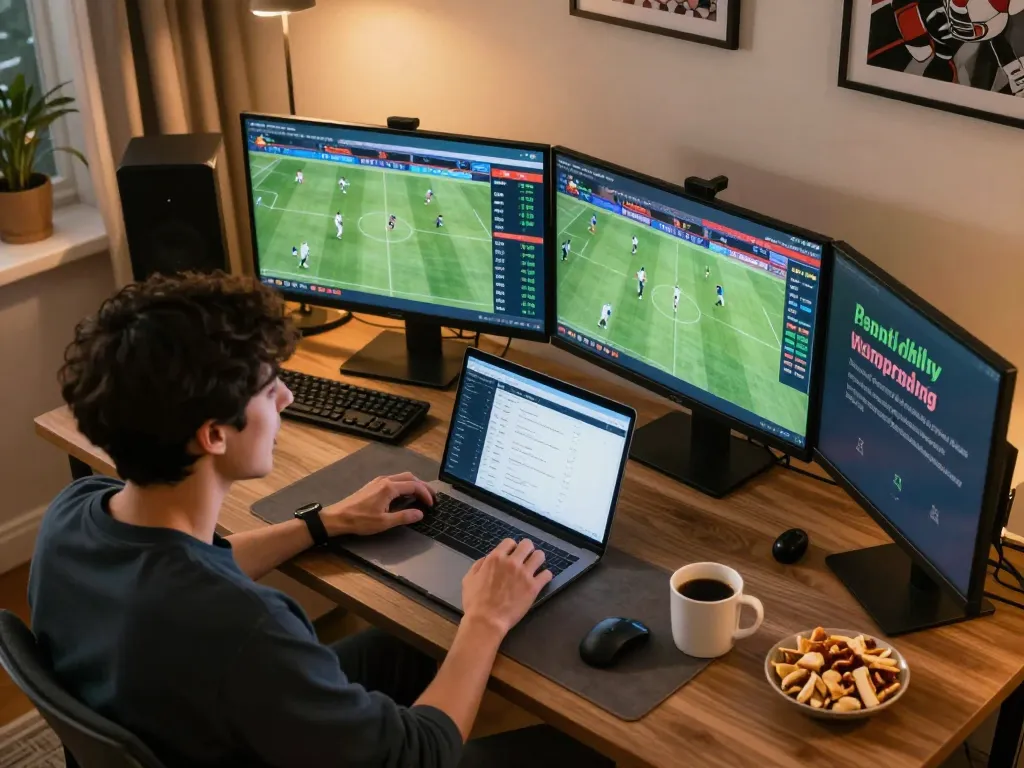 Engaging sports betting experience on keonhacai with live odds displayed across multiple screens