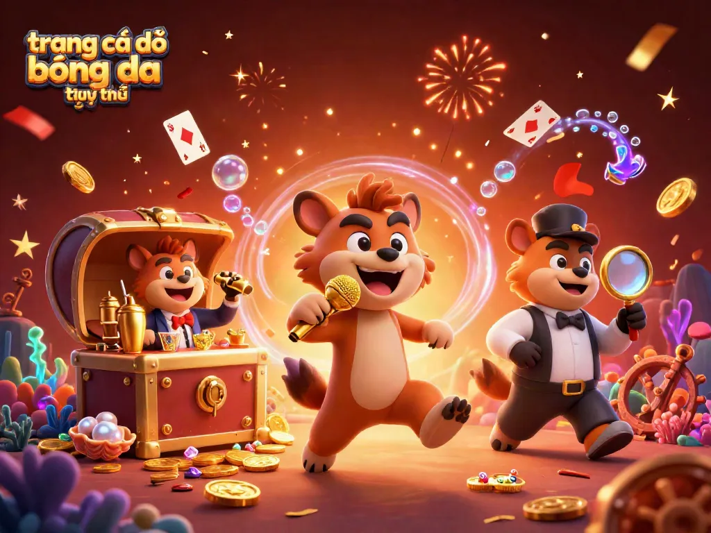 Cá cược tại trang cá độ bóng đá trực tuyến với các nhân vật hoạt hình vui nhộn tạo không khí sôi động.