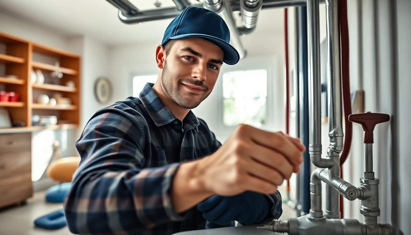Plumber providing whole house repiping services Tampa in a clean, organized home environment.