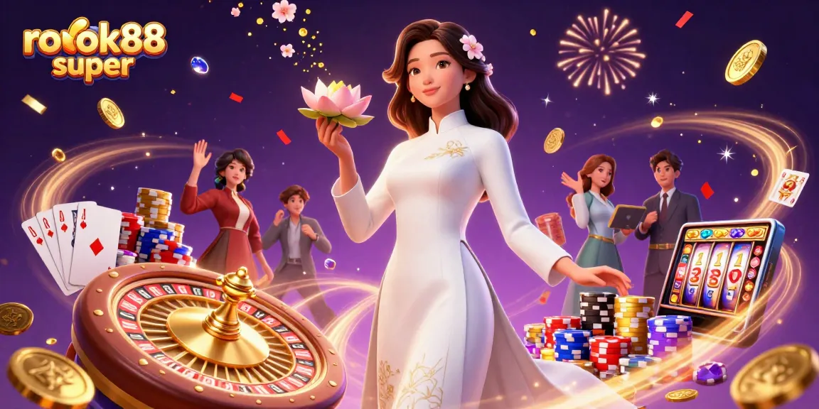 Experience the excitement of rokok88 super with vibrant casino elements celebrating local products.