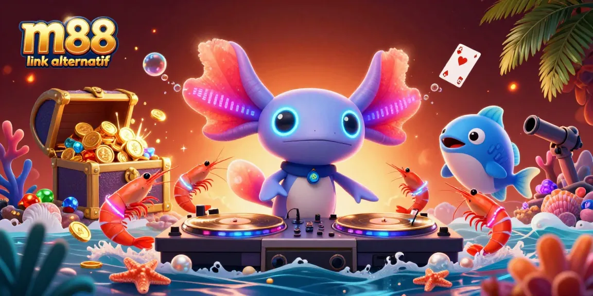 Experience thrilling action with m88 link alternatif in this vibrant casino underwater scene.