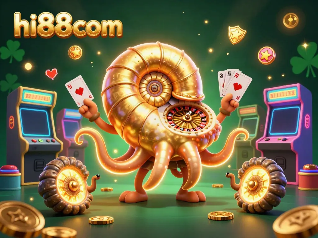 hi88com trải nghiệm cờ bạc sống động với nautilus cổ đại và máy chơi game 3D