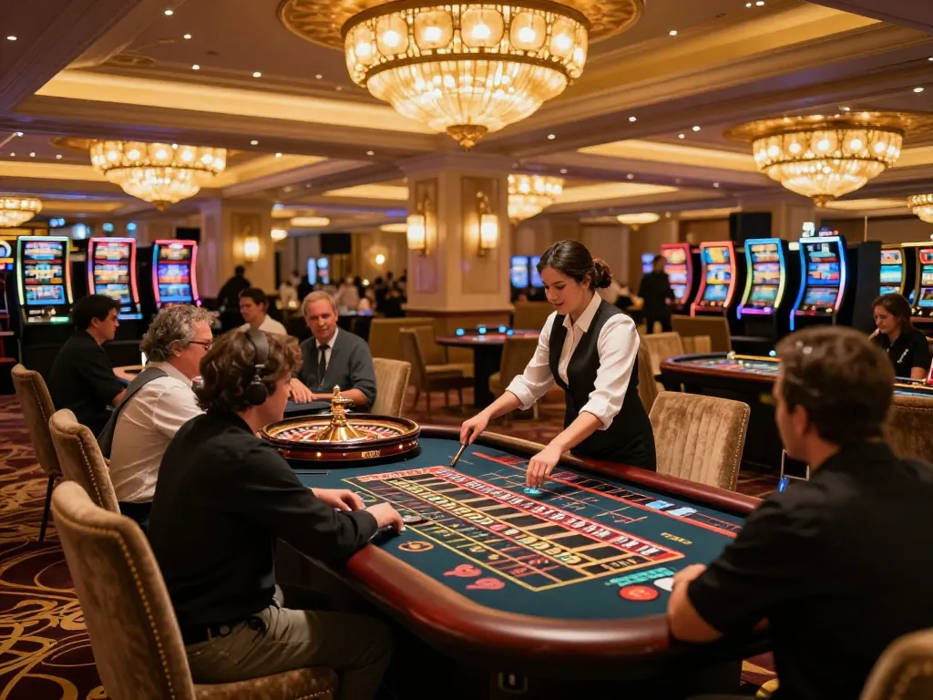 Engaged players at TG88 roulette table enjoying an exciting gaming atmosphere.