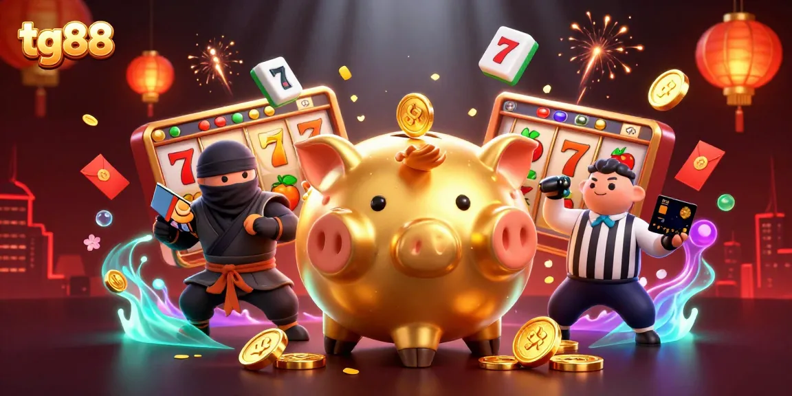 Experience excitement at tg88 with a lively 3D casino scene showcasing gaming action and vibrant elements.