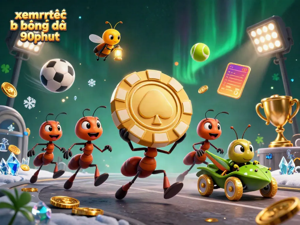 Experience xem trực tiếp bóng đá 90phut with thrilling animated heist elements and vibrant sports visuals.