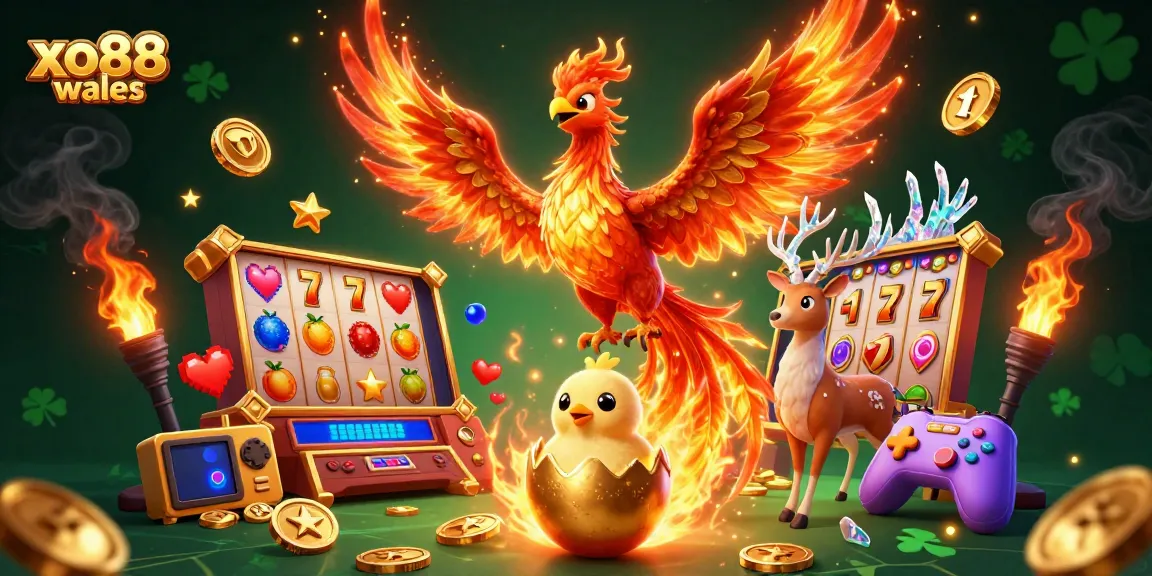 Engage with exciting gaming action at xo88 wales featuring vibrant phoenix and casino elements.