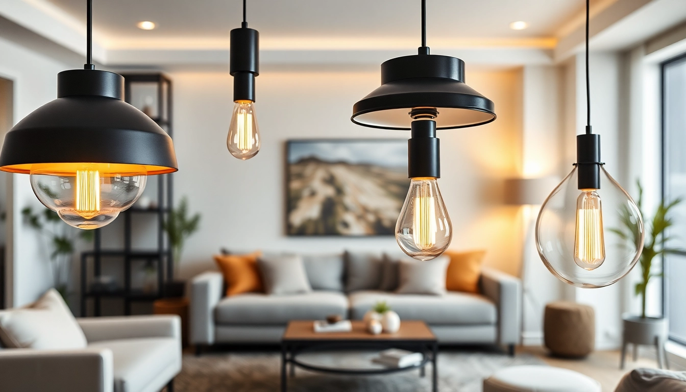 Illuminate your space with elegant designs - Shop ModernLighting collection showcased in a cozy living room.