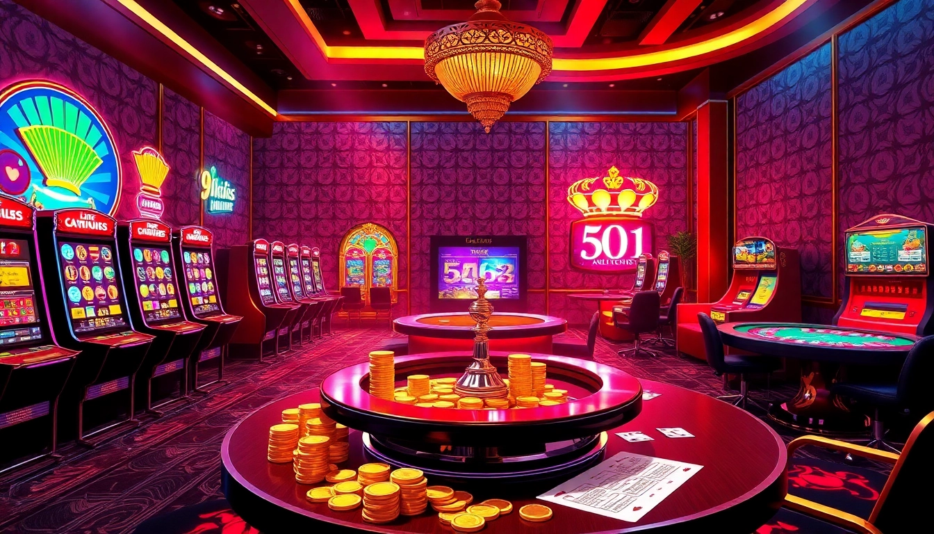 Experience free credit 918kiss at a vibrant online casino scene, filled with slot machines and live dealer tables.